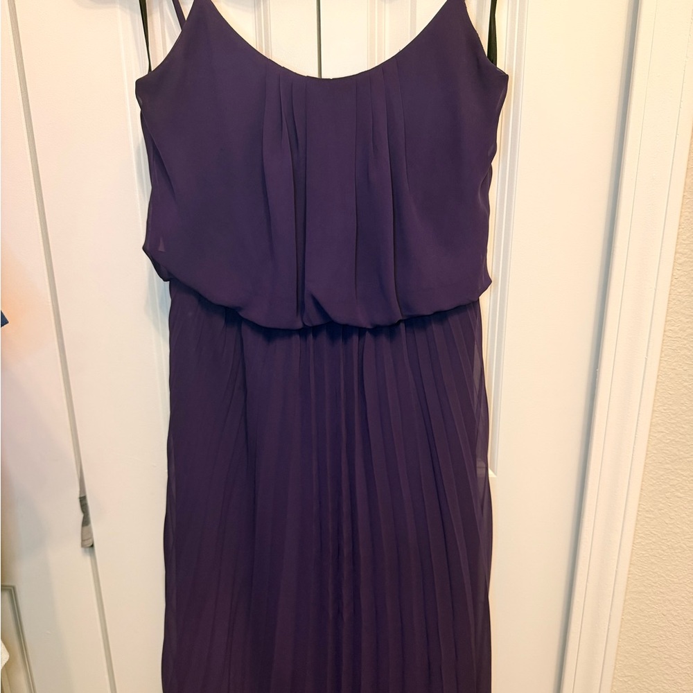 Bisou Bisou Strapless Dress in Deep Purple